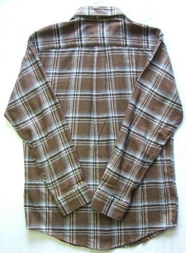 Croft & Barrow Plaid Button Down Long Sleeve Shirt Men's Small New Brown Checks - Picture 6 of 8