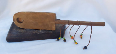 Handmade Moroccan Small Wooden Leather Guembri Decor Instruments Gnawa Soul Musi