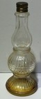 Vintage Perfume Bottle In Shape Of Lamp Glass With Early Plastic — photo 3