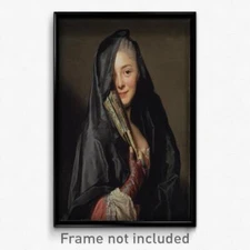 Alexander Roslin - The Lady with the Veil (the Artist's Wife) Print 11x17 Art