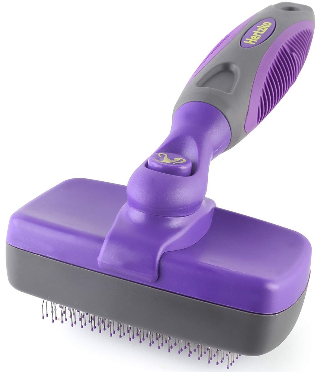 Hertzko Self-Cleaning Slicker Brush for Dogs and Cats Pet Grooming
