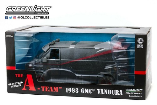 GL13567 1/18 THE A-TEAM 1983 GMC VANDURA WEATHERED WITH BULLET HOLES - PRE ORDER - Picture 6 of 6