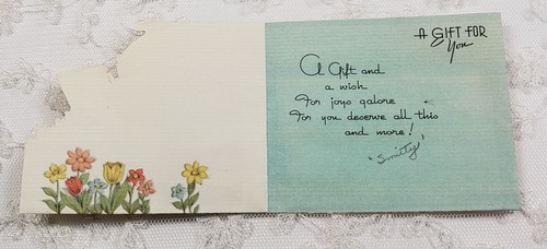 Foil - Funny Little Elf - SMALL 1930's Vintage Gift Card - 第 2/3 張圖片