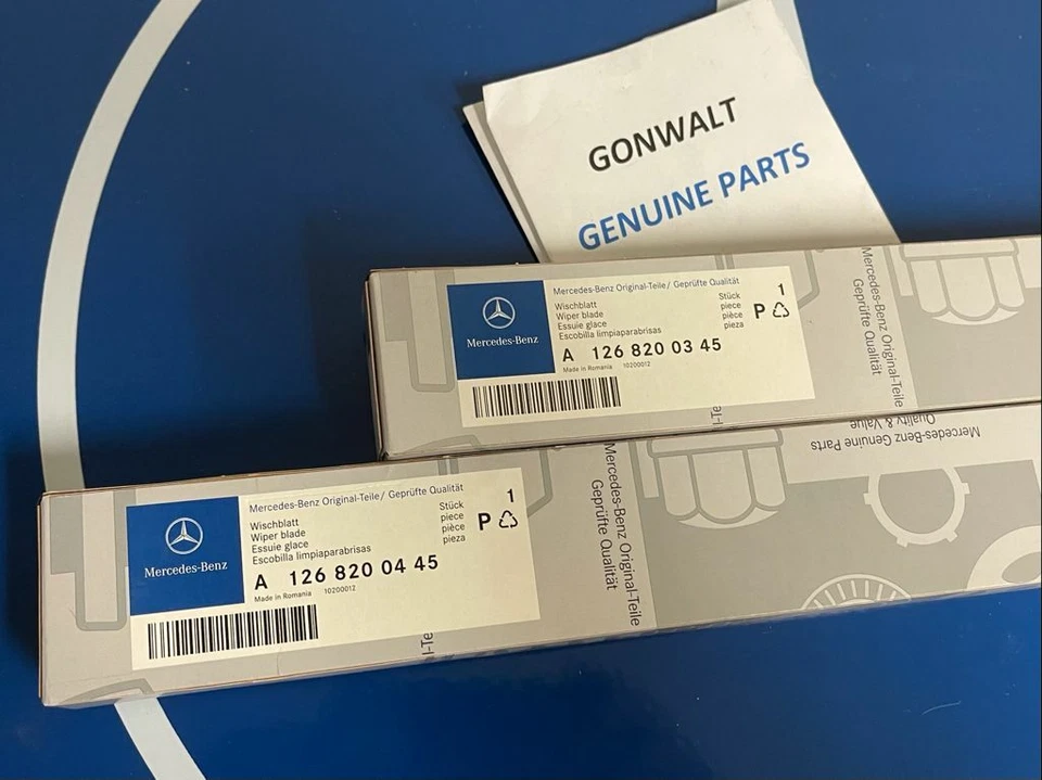 Limpiaparabrisas Mercedes Benz 300SL 350SD 560SEL 1984-1993 OE 1268200345 1268200445 Foto 2 de 3