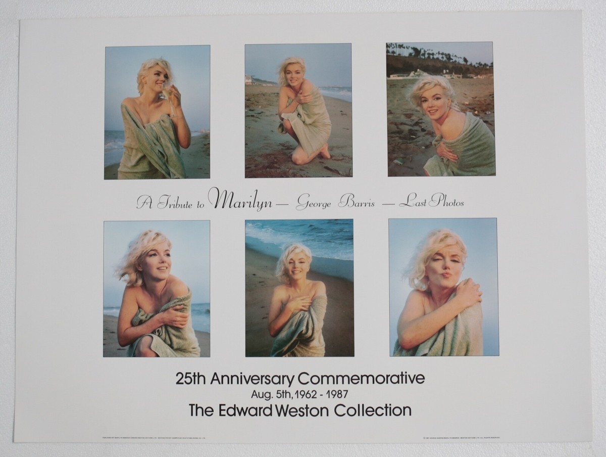 Marilyn Monroe Last Photos POSTER 25th Anniversary George