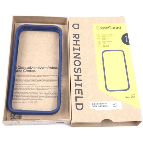 Rhinoshield Crashguard Bumper iPhone 16 Navy Blue