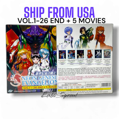 Neon Genesis Evangelion DVD Anime Vol 1 to 26 End 5 Movie Japan