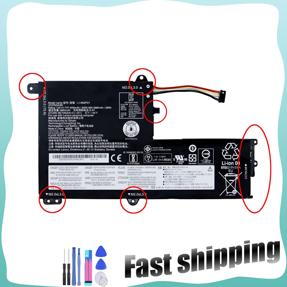 L14L2P21 L14M2P21 Battery for Lenovo IdeaPad 330S-15ARR 330S-15IKB