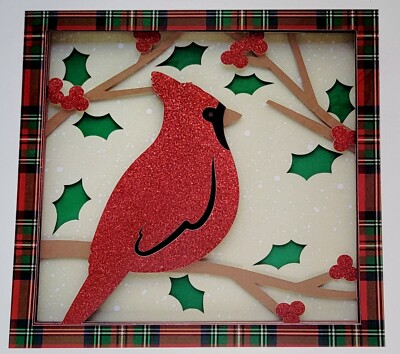 Christmas Cardinal Paper Layering Craft Kit Holiday Decor Recollections