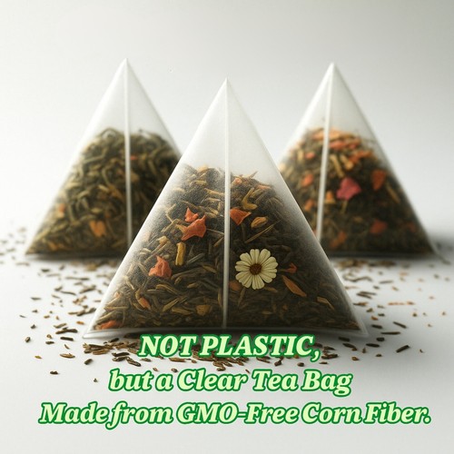 Organic Chamomile Tea Bags - 100 Count (Plant-Based Pyramid Tea Bags) - Picture 4 of 5