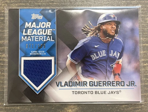 2022 Topps Major League Material Relic Black #MLM-VG Vladimir Guerrero Jr. /199