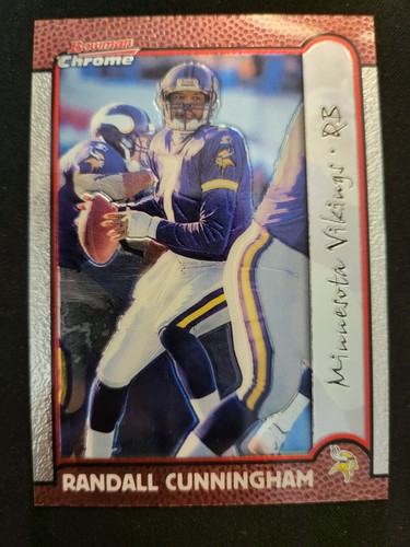 1999 Bowmn Chrome Randall Cunningham card #121 Vikings - 第 1/2 張圖片