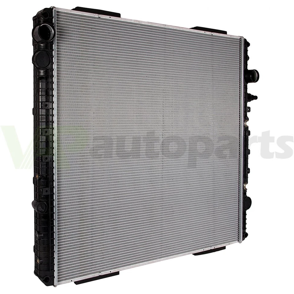 铝制卡车散热器适用于 08-11 Freightliner Cascadia 纯银 A9513 AT9500 — 第 3/4 张图片