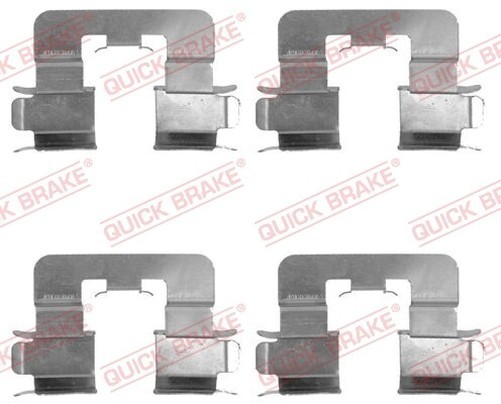 Quick Brake 109-1741 ZubehöRsatz, Bremsscheibenbelag FüR Toyota-image