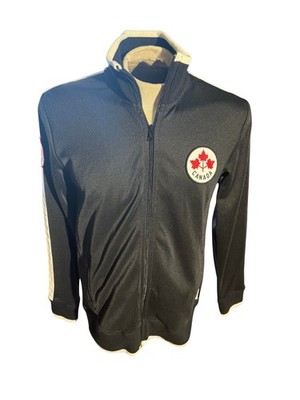 Hudson s Bay Team Canada Olympic Jacket Men s Small S Black Full Zip Track 12 8