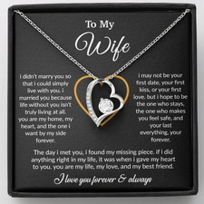 To My Wife Necklace, Gift For Wife, Anniversary Gift For Wife, Necklace For Wife