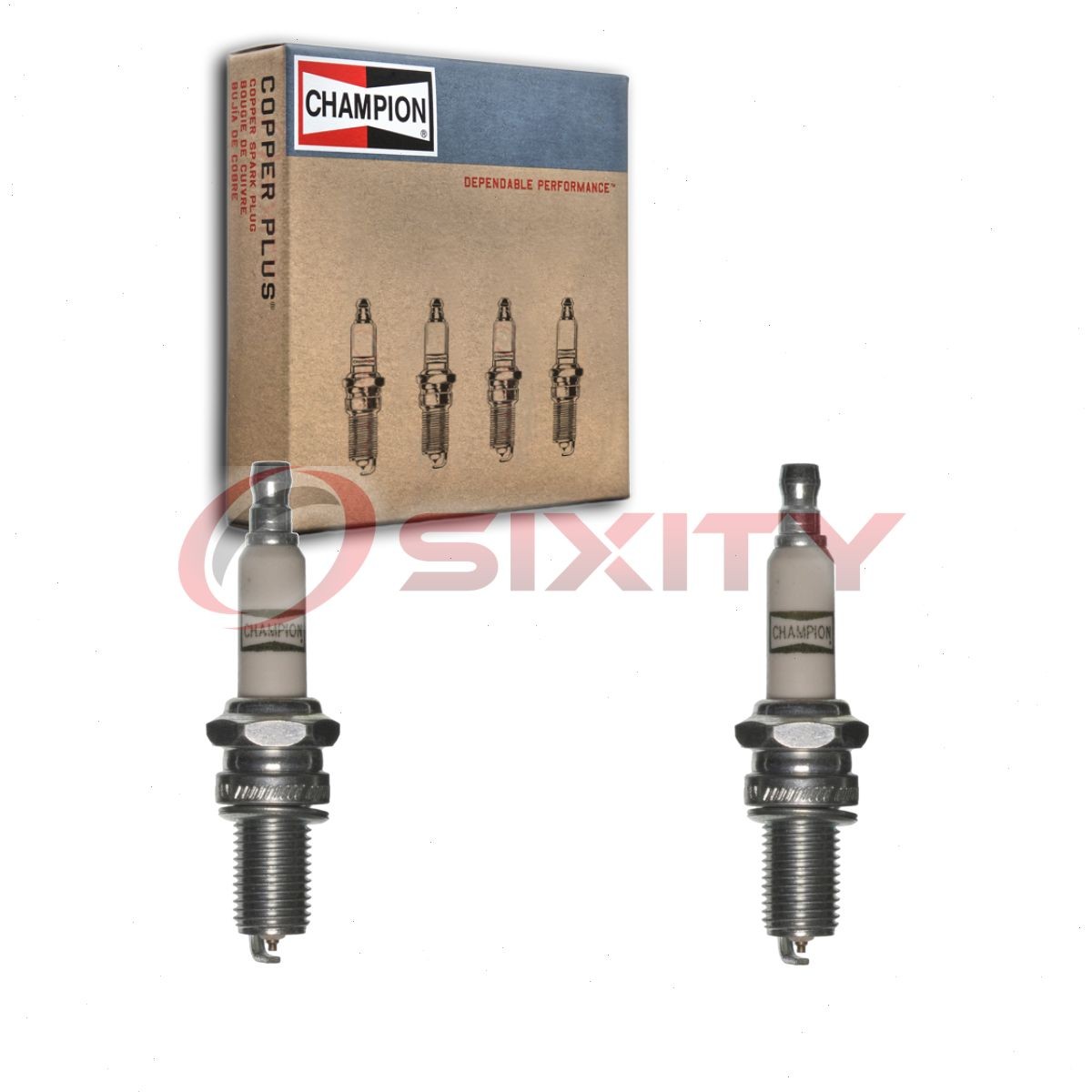 2 pc Champion PowerSport 8809-1 Spark Plugs for 8809 5329 Ignition Wire bj