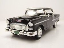 Chevrolet Bel Air Hardtop 1955 schwarz Modellauto 1:18 Motormax