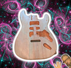 DIY Electric Guitar Body Mahogany Strat Partscaster - Unfinished - Lovely Grain — photo 1