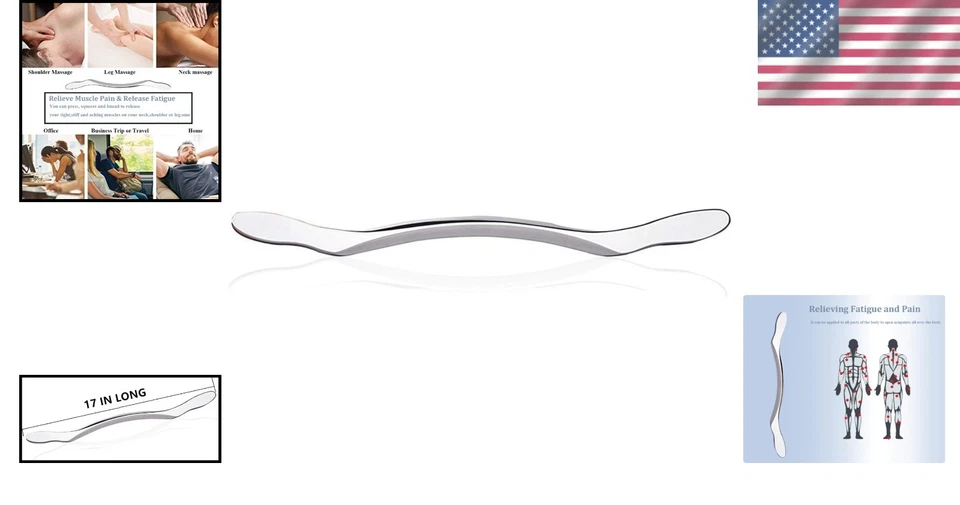 Versatile Stainless Steel Gua Sha Tool - Portable Massage for Total Relaxation - Image 2 of 4