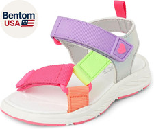Girls Baby Girls and Toddler Sporty Sandals with Adjustable Straps