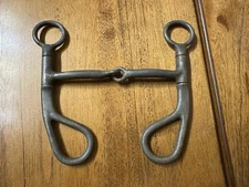 Horse Tack - 5” Teardrop Argentine Shanked Western Snaffle Bit