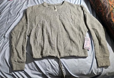 Embrace Life Athleisure Women's Long Sleeve Sweater 7740M Heather Gray SZ Small