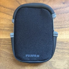 Original Fujifilm Fine Pix XP120 Digital Camera Neoprene Soft Case Black & Gray