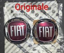 Kit 2 FREGIO STEMMA LOGO ANTERIORE POSTERIORE FIAT 95mm 500/PANDA/500X/ORIGINALE