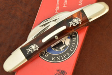 BULLDOG BRAND SOLINGEN GERMANY CELLULOID SWIRL CONGRESS KNIFE 2004 NICE (30796)