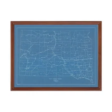 Old Map of South Dakota 1930 - Vintage South Dakota Art