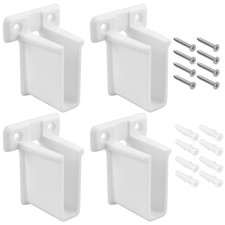 White Shelf Brackets 4Pcs, Heavy Duty Closet Organizer Wall Mount