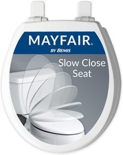 Cassel Slow Close Toilet Seat Easy Clean Non Slip Premium Wood Seat Easy Install