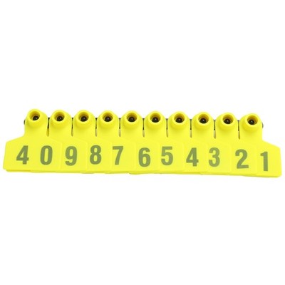 No.001 100 Farm Pig Ear Tag Livestock Ear Tag Labels Set Poultry Breeding Su SET