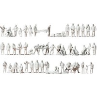 Preiser 16362 H0 Bausatz: Rettungsdienst (Unbemalte Figuren) H0 + Neu
