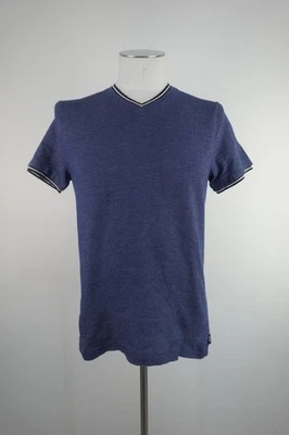 Armani Collezioni T-shirt Homme Coton Vintage Logo Bleu Manica Courte V - Photo 1/4
