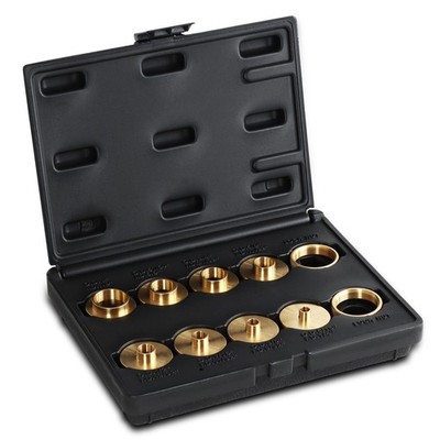 DCT Brass Router Template Guides Bushing & Lock Nuts 10-Piece Guide Bushings Set