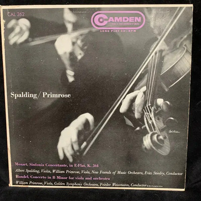 LP Wolfgang Amadeus Mozart / Georg Friedrich Sinfonia Concertante In E Flat K.