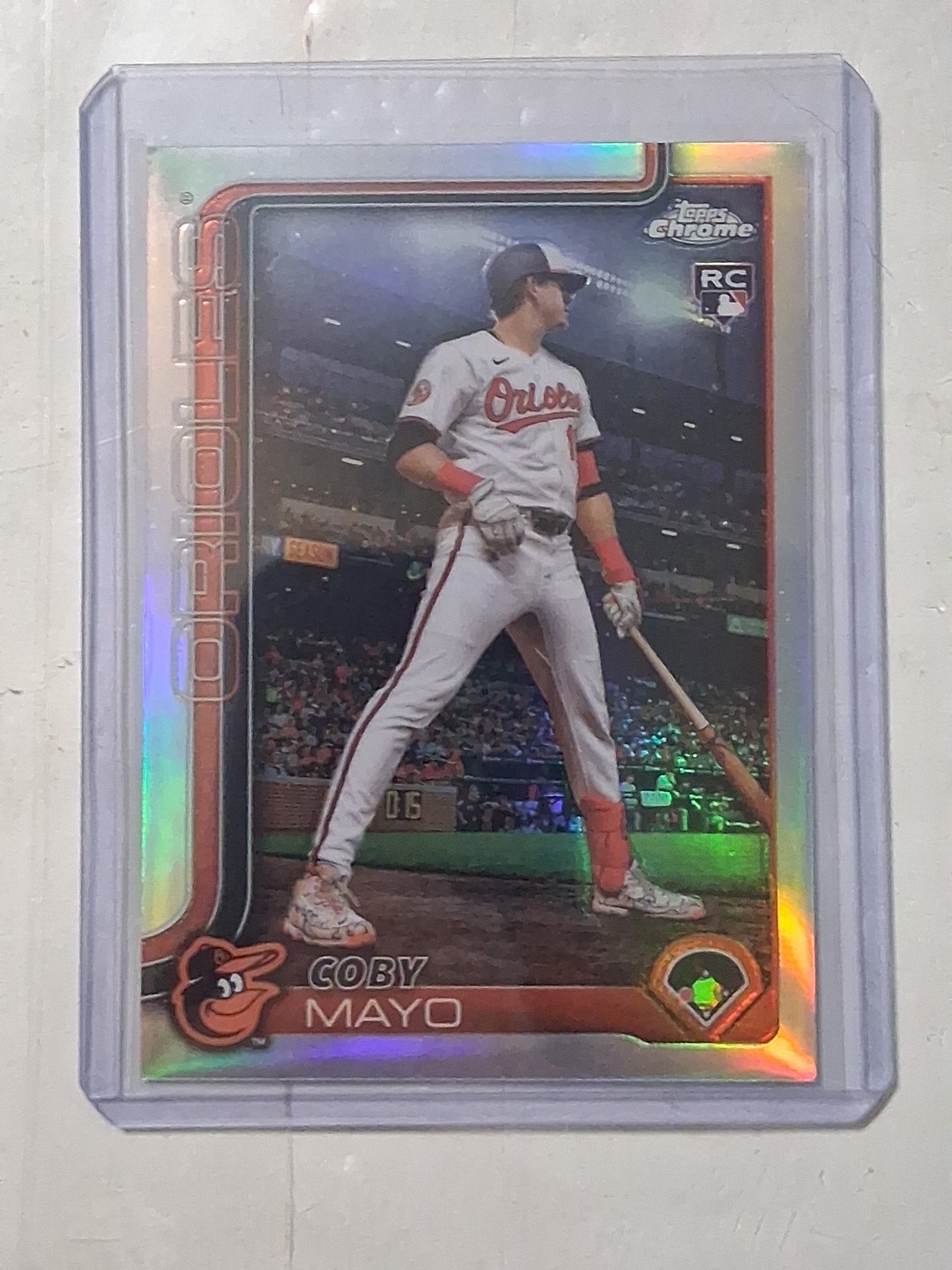 2025 Topps Chrome Coby Mayo SSP Refractor Photo Variation #120 (RC) Parallel 576