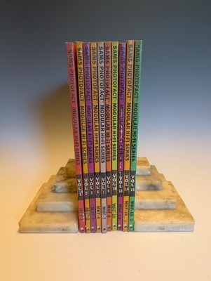 Lot (10) HOWARD SAMS Photofact Transistor Radio Service Manual Books VOL 1-15