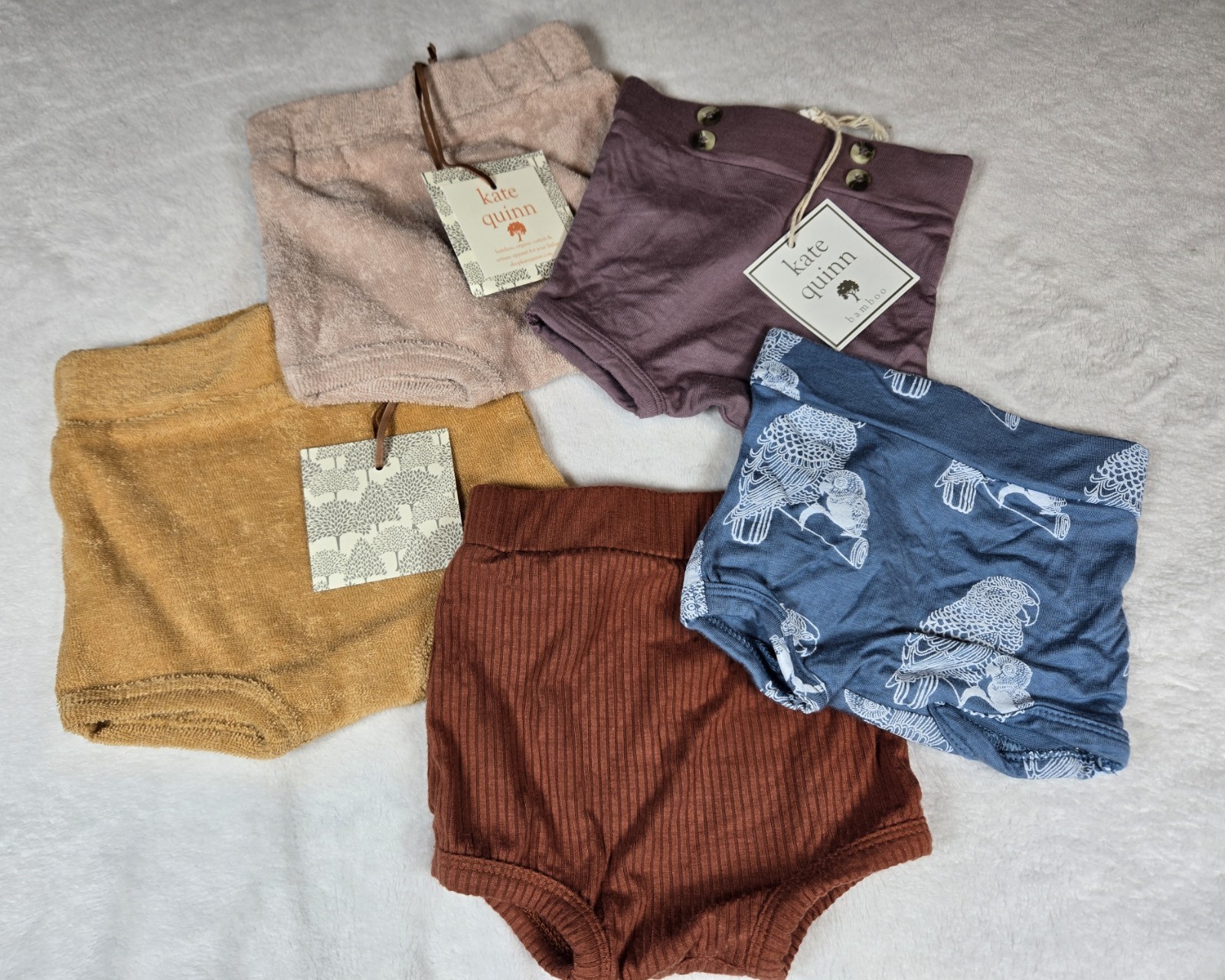 Kate Quinn Bloomers Lot Bundle 0-3 Months Variety Prints Diaper Covers Unisex