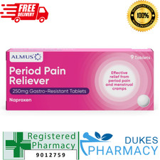 Period Pain Reliever Naproxen 9 x 250mg - Over the Counter Treatment