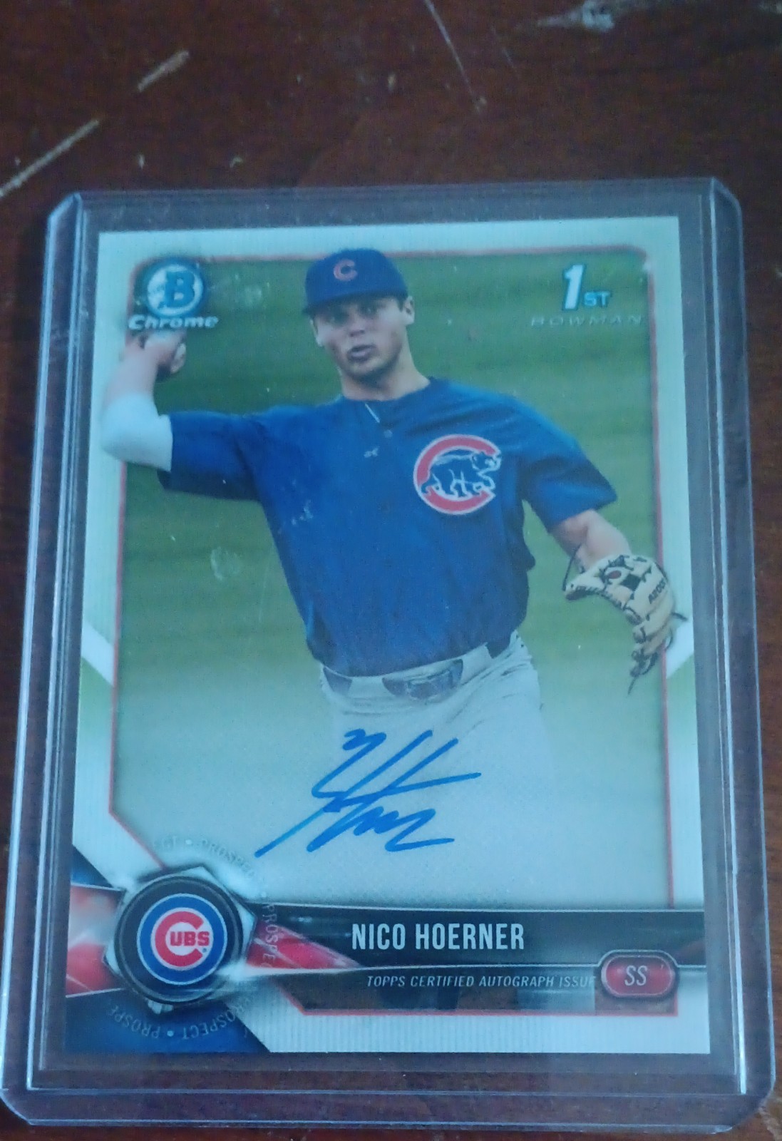 2018 Bowman Draft - Chrome Draft Pick Autographs Nico Hoerner #CDA-NH (AU, RC)