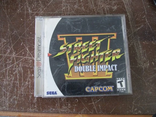 Street Fighter III 3 Double Impact Sega Dreamcast Complete CIB Video Game Works