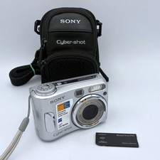 Sony Cyber Shot DSC S90 Vtg Digital Camera Digicam 3x Zoom w/ Case 256mb Card