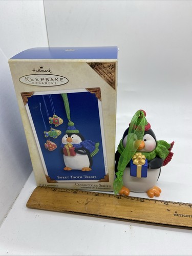 Hallmark Keepsake Ornament 2005 Sweet Tooth Treats Penguin Repaint RTW Cookie #4 - Picture 18 of 19