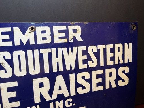 Vintage Member Texas & Southwestern Cattle Raisers Ass’n. Inc Porcelain Sign - Bild 3 von 9