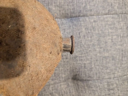 Original Civil War 1858 Canteen with Tin Spout - St. Louis or Cincinnati Depot