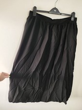 New Look womens maxi Long Skirt size 22 Black Casual Aline Plain unlined