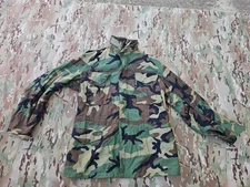 🇺🇸ARMY NAVY USAF M65 Field Jacket Woodland Cold Weather Coat Winter MEDIUM LON